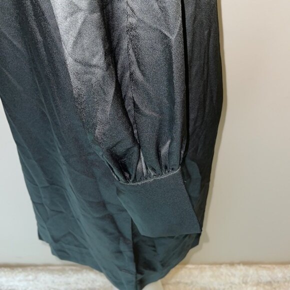 H&M Long Sleeve Green Dress Size M - Picture 6 of 9